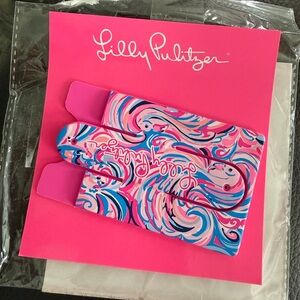 Lilly Pulitzer Bright Pink Silicone Phone Card Case